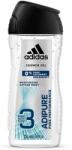 Adidas Gel de duș 3-în-1, Adidas Adipure, bărbați, 250 ml
