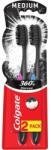 Colgate Periuță de dinți, Colgate 360, Black Medium, set 2 bucăți
