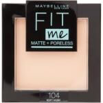 Maybelline New York Pudră Față, Maybelline New York, Fit Me Matte and Poreless, 104 Soft Ivory, 8.2g