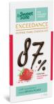 Sly Nutritia Ciocolată amăruie Sly Nutritia 87% cacao, căpșuni, Stevie, 90g