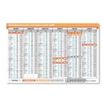 Pátria Design PD 2026 asztali fekvő számfejtési naptár (P4111-0228) (P4111-0228)