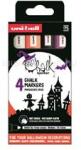 uni Chalk NI PWE-5M Halloween 4db-os folyékony krétafilc készlet (fehér, fekete, fl narancs, lila) (2UPWE5MHALLOWEEN) (2UPWE5MHALLOWEEN)
