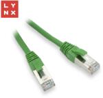 LYNX UTP CAT5E Összekötő Zöld 2m LX-FTP5E-020-GREEN (LX-FTP5E-020-GREEN)