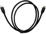  Adat és töltő kábel, USB-C/USB-C csatlakozó, 100W gyorstöltés, 10Gbps adat átvétel, 1 méter, fekete (TB2622_CC2)