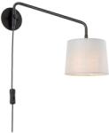 Endon Lighting 79500 - Aplică de perete CARLSON 1xE14/40W/230V gri/negru (EN0441)