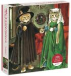 Galison 500 db-os puzzle - Meowsterpiece - The Arnolfini Marriage (67555) (67555)