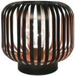 Solight Ovális lámpás micro LED izzóval, fém, meleg fehér, rézszínű, 3×AA, 18 cm (WO3103)