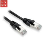 LYNX UTP CAT5E Összekötő Fekete 2m LX-FTP5E-020-BLACK (LX-FTP5E-020-BLACK)