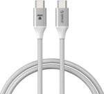 ORICO кабел Cable USB C-to-C PD 100W Charging 1.0m White - CDX-100CC-WH (CDX-100CC-WH-BP) - cybertrade
