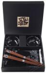 Made in Japan Sushi set Black Sakura 6 db