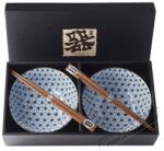 Made in Japan Starburst Design Tálkészlet pálcikákkal, 400 ml, 2 db