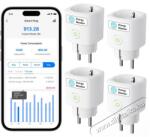 Meross Matter Compatible Smart Wi-Fi Plug with Energy Monitor (4 pack)