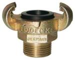 Lüdecke Cupla cu filet exterior cu gheare, DIN 3489, fonta maleabila, G 1/2", pentru cheie 27 mm, LUDECKE (4064564002708)