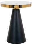 Richmond Interiors Richmond Odin Márvány Oldalsó Asztal Arany-Fekete