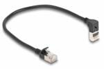 Delock Patch Cord Delock 80285, S/FTP, Cat. 6a, 0.25m, Black (80285)