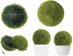  Mesterséges növényi topiary labda, tartós anyag, egyszerű telepítés, 2 db 55 cm