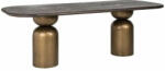 Richmond Interiors Richmond Cavo 230 Akácfa Étkezőasztal Antik Réz Lábakkal