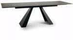 SIGNAL MEBLE Salvadore Ceramic Legno Bővíthető Asztal Edzett Üveg-Kerámia Barna-Fekete