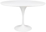 King Home Tulip Premium Kerek Étkezőasztal MDF Fehér Fényes GT-09R. 120