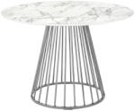 King Home Glam Marble Kerek Étkezőasztal Márvány MDF Króm