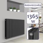 Aquamarin vízszintes radiátor 600 x 1022 mm (HZKRB02-600x1022x69atm)