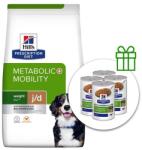 Hill's Hill' s Prescription Diet Canine Meta+Mobility 12 kg + 3 kutyakonzervek GRÁTISZ