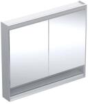 Geberit Dulap cu oglinda si nisa Geberit One ComfortLight 105 cm aluminiu eloxat (505.834.00.1) - sanoterm