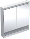 Geberit Dulap incastrat cu oglinda si nisa Geberit One ComfortLight 90 cm aluminiu eloxat (505.823.00.1) - sanoterm
