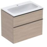 Geberit Set dulap baza suspendat Geberit iCon finisaj stejar 2 sertare si lavoar 75 cm alb (502.336.JH.1)