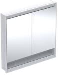 Geberit Dulap incastrat cu oglinda si nisa Geberit One ComfortLight 90 cm alb (505.823.00.2) - sanoterm