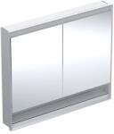Geberit Dulap incastrat cu oglinda si nisa Geberit One ComfortLight 105 cm aluminiu eloxat (505.824.00.1) - sanoterm