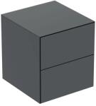 Geberit Dulap mediu suspendat Geberit One negru mat cu 2 sertare 45 cm (505.077.00.8) - sanoterm