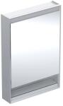 Geberit Dulap cu oglinda si nisa Geberit One ComfortLight dreapta 60 cm aluminiu eloxat (505.831.00.1) - sanoterm