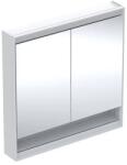 Geberit Dulap cu oglinda si nisa Geberit One ComfortLight 90 cm alb (505.833.00.2) - sanoterm
