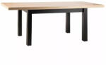 SIGNAL MEBLE Presto Artisan Kihúzható Étkezőasztal Laminált Tölgy-Fekete