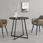 PremiumXL en. casa Konyhaasztal Vaggeryd fém MDF fekete