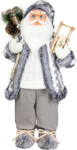 MagicHome karácsonyi dekoráció, Mikulás, fehér-szürke, 60 cm (TC8095501)