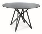 SIGNAL MEBLE Murano Kerek Kerámia Étkezőasztal Márvány Hatású Szürke Lappal