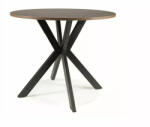 SIGNAL MEBLE Talia II Kerek MDF Étkezőasztal Dió-Fekete Modern Csillagváz