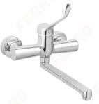 FERRO Algeo Medico - fali / falra szerelhető konyhai mosogató orvosi kezelőkarral / karos / könyökkaros csaptelep, króm, BAGM5