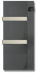 BVF Radialight Silk Evo elektromos acél törölközőszárító radiátor 40x90 üveg előlappal, antracit ONS10031 (ONS10031)