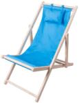  Összecsukható kerti nyugágy párnával, kék színben (v27264_N)
