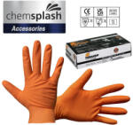 Chemsplash SumoGrip egyszerhasználatos púdermentes nitril kesztyű (50db), narancs (CHS-4070-ORANGE-L)