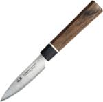 Dellinger Paring Knife Suncraft VG-10 Black Damascus 80 mm
