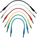 RockCable Patch kábelkészlet egyenes TS dugók többszínű 6 db 30 cm