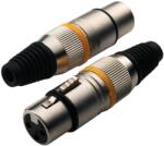 RockCable XLR női csatlakozó fém sapka tartós egyszerű összeszerelés