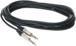 RockCable Hangszerkábel egyenes TS 6 m aranyozott csúcs fekete