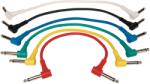 RockCable Patch kábelkészlet derékszögű TS csatlakozók színes 6 db 15 cm