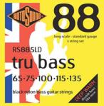 Rotosound Basszusgitár húrkészlet, fekete nylon, köszörült, 5 húr, 65-135
