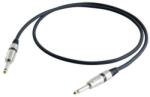 Proel Hangszerkábel 5 m fekete 2x 6, 3 mm S2CPRO mono jack dugó (nikkelezett fémház) HPC110 kábel